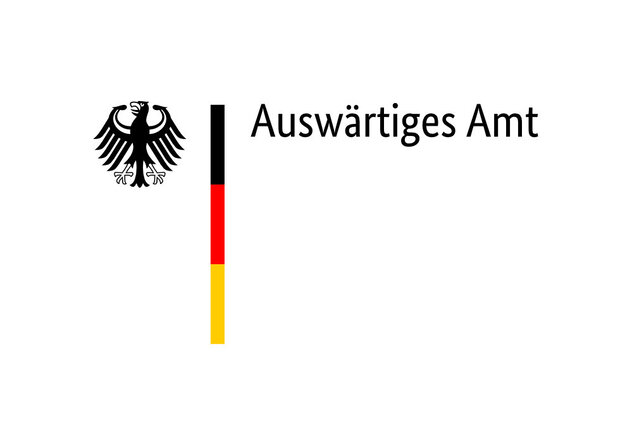 Logo des Auswärtigen Amts der Bundesrepublik Deutschland mit Bundesadler und mit Schriftzug